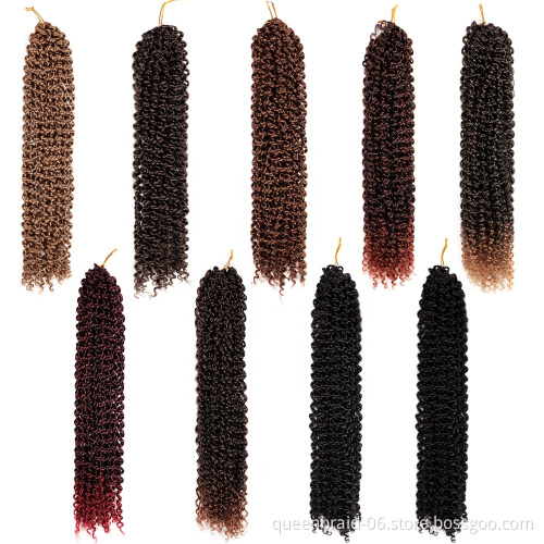 Curly Crochet Passion Twist Hair Water Wave Ombre Twist curl Crochet Braid Synthetic Braiding Hair Extensions Passion Twist